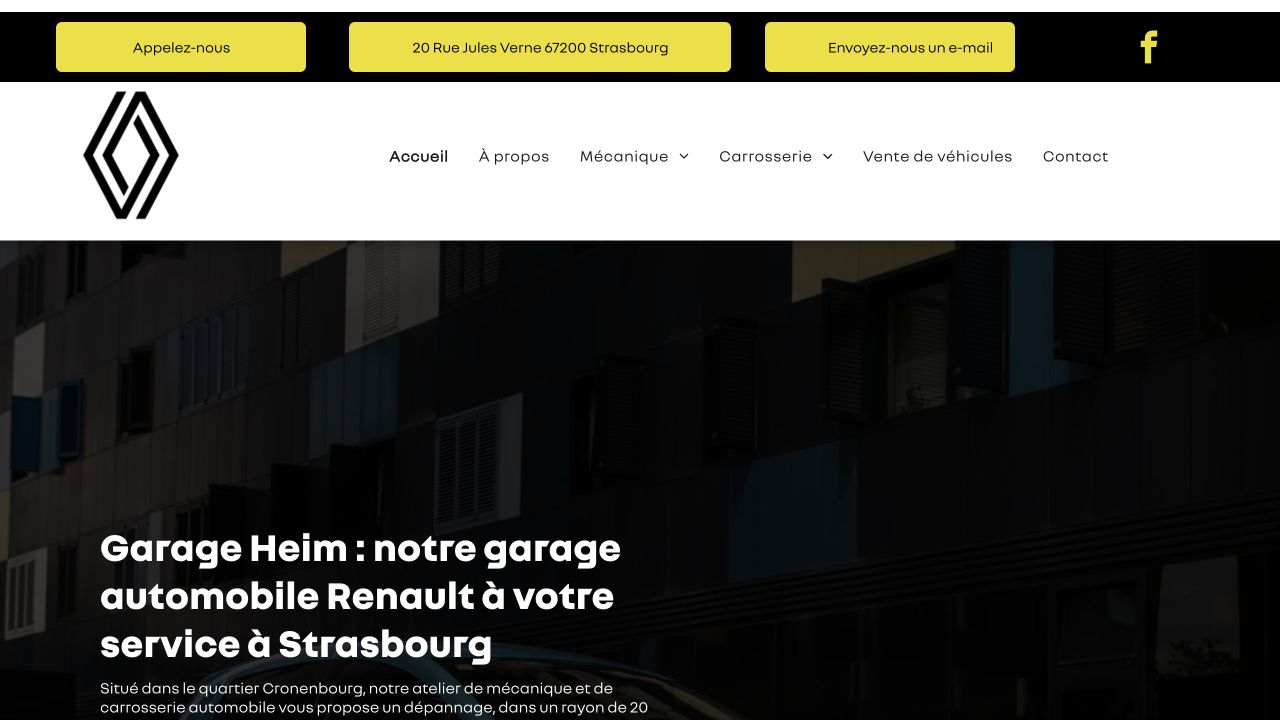 Capture du site de Garage Heim