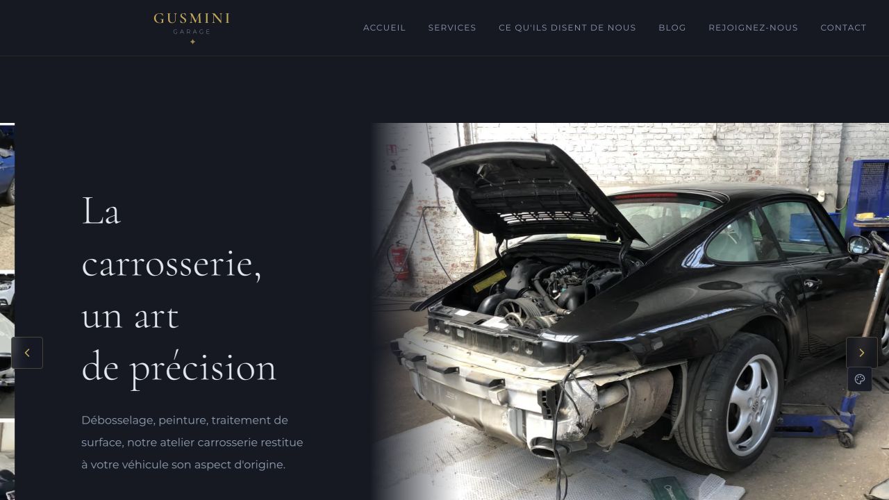 Capture du site de Garage Gusmini