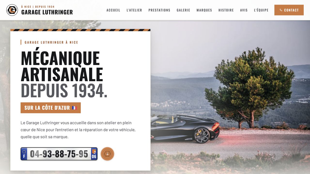 Capture du site de Garage Luthringer
