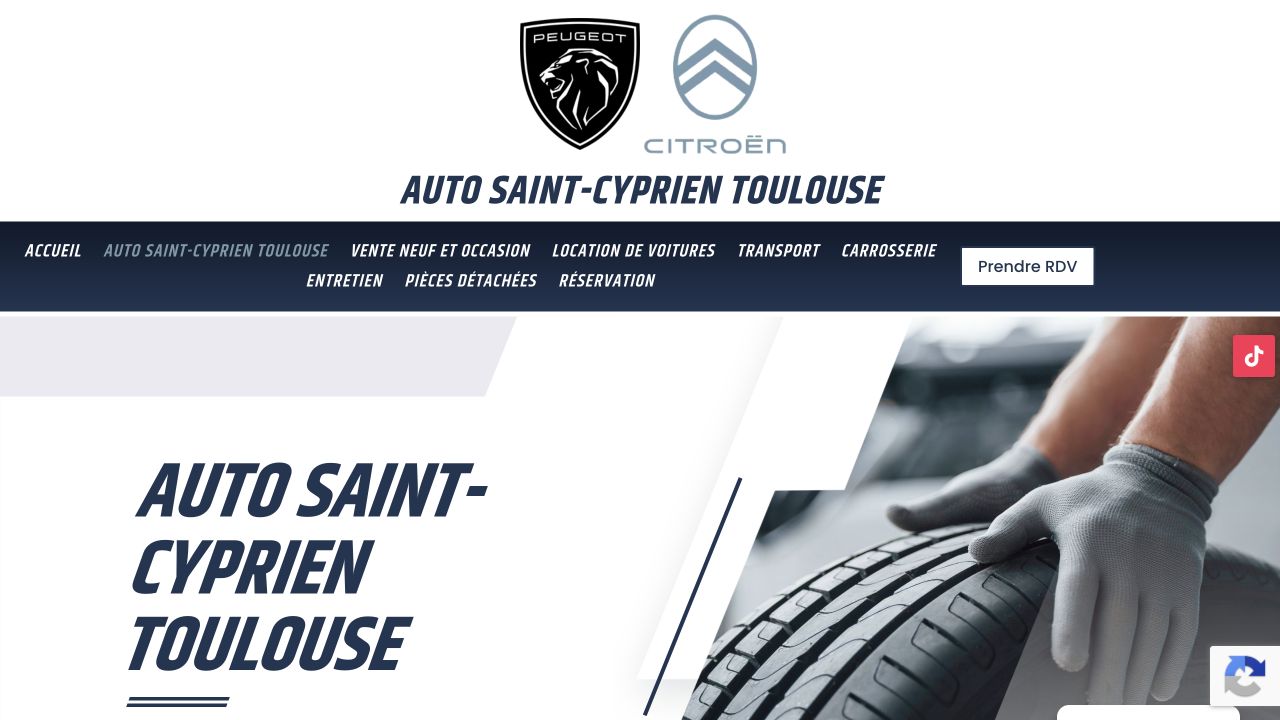 Capture du site de Auto Saint-Cyprien