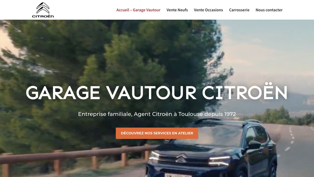 Capture du site de Garage Vautour