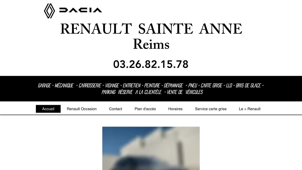 Capture du site de Garage Sainte Anne