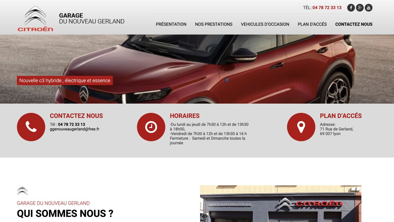 Capture du site de Garage du Nouveau Gerland