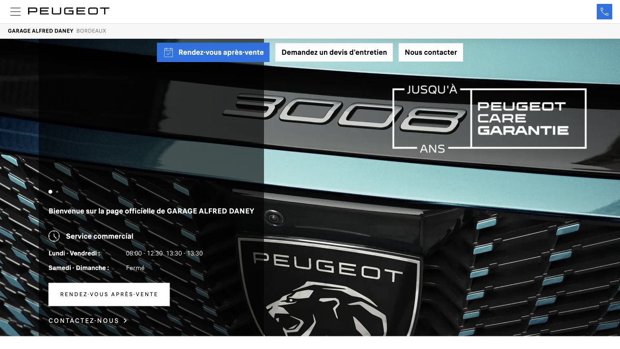 Capture du site de Garage Alfred Daney