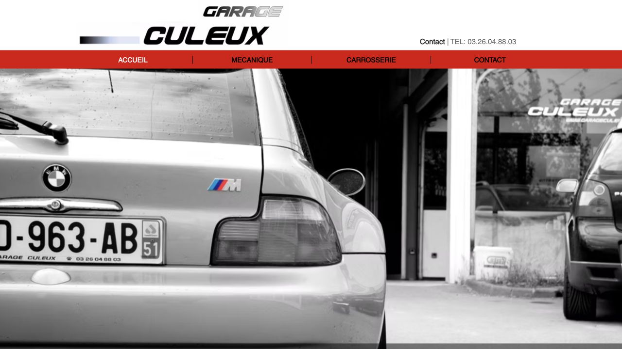 Capture du site de Garage Culeux