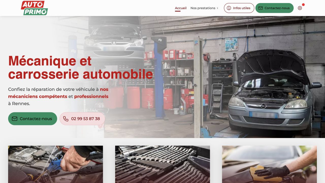Capture du site de Garage Rochée Samuel