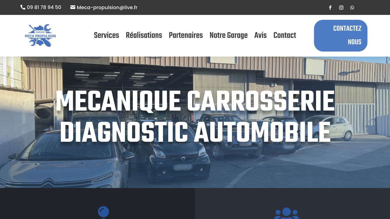 Capture du site de Meca Propulsion