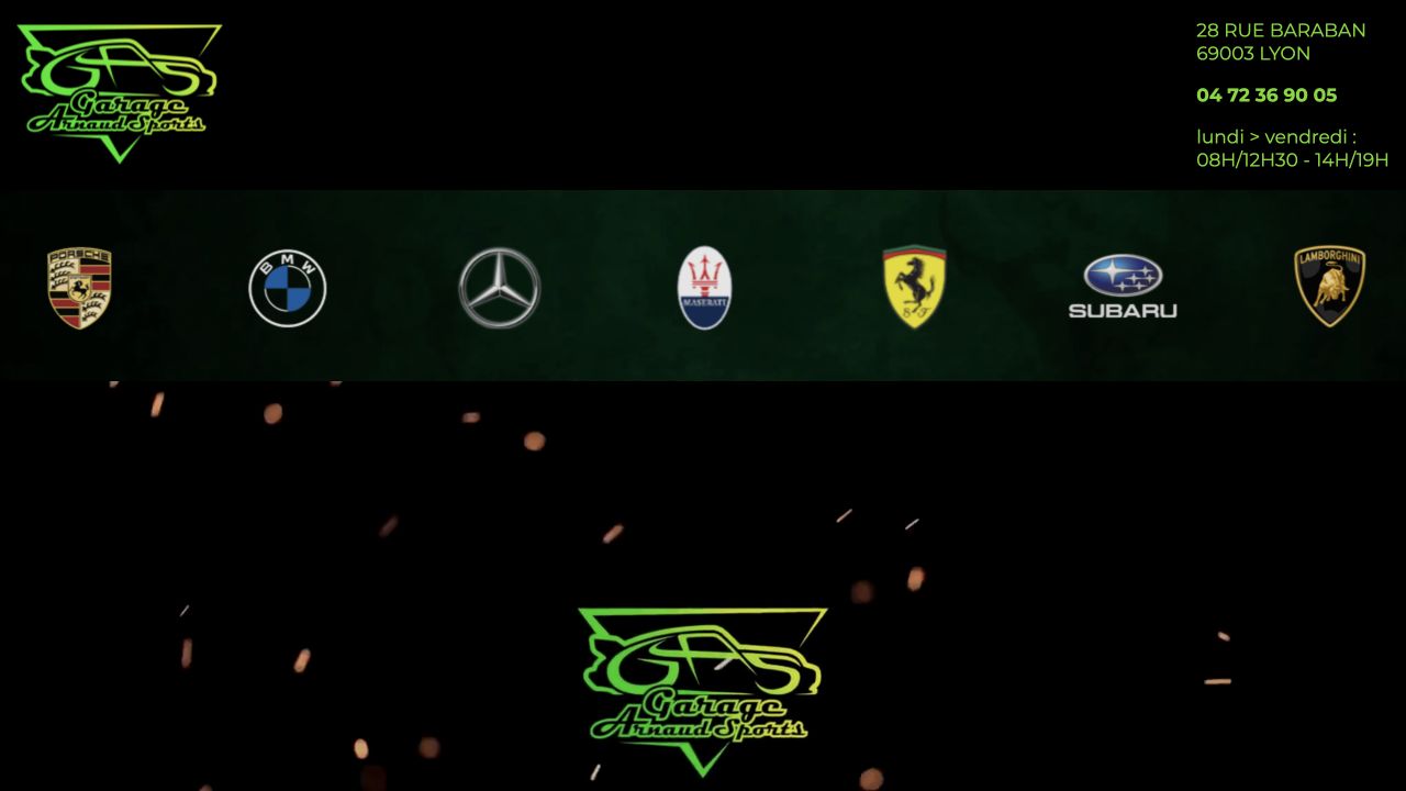 Capture du site de Garage Arnaud Sports