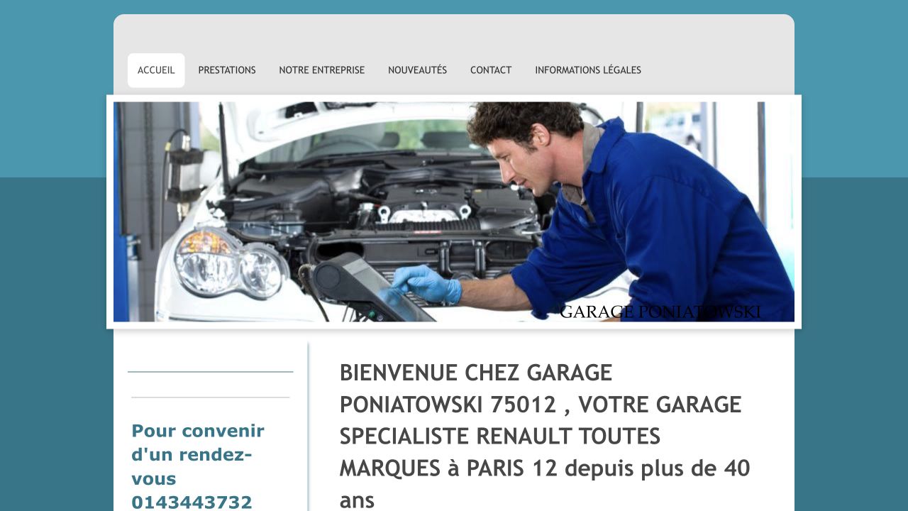 Capture du site de Garage Poniatowski
