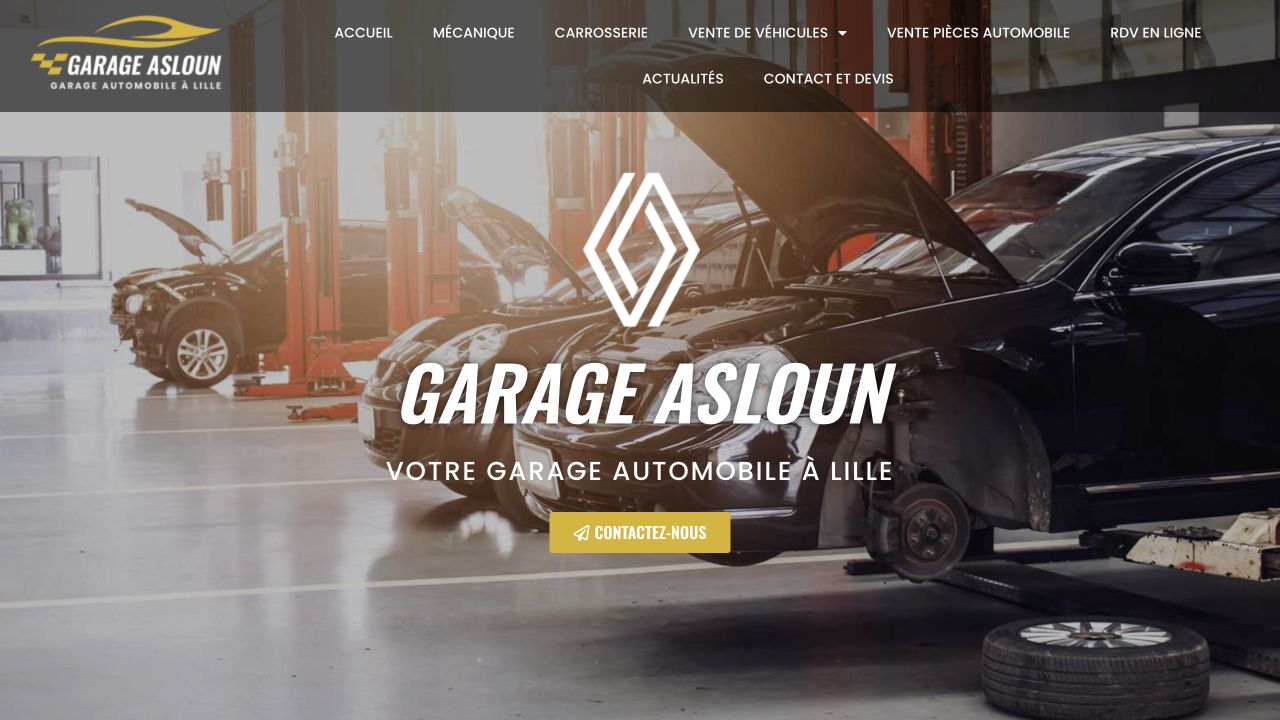 Capture du site de Garage Asloun