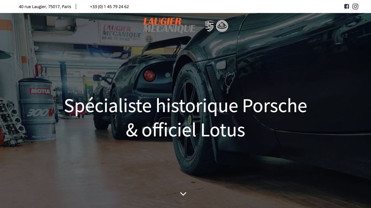Capture du site de Atelier Laugier Mécanique