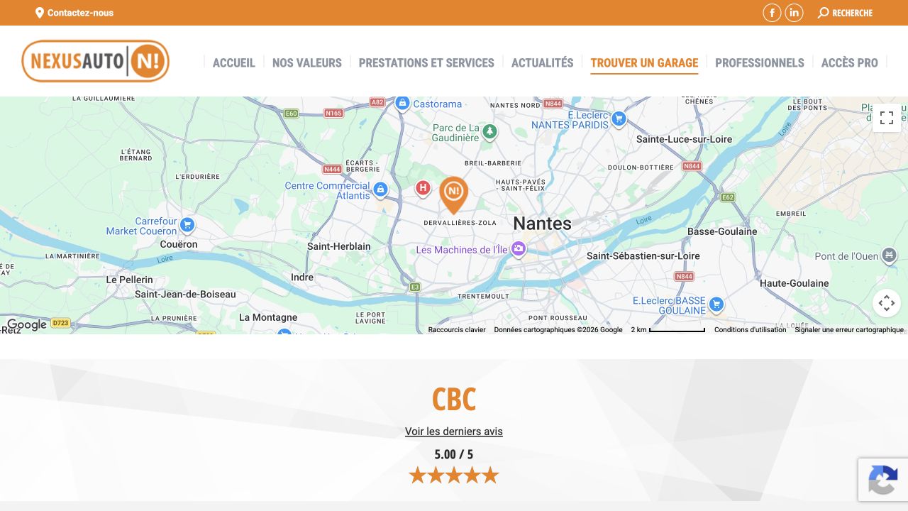 Capture du site de CBC Nantes