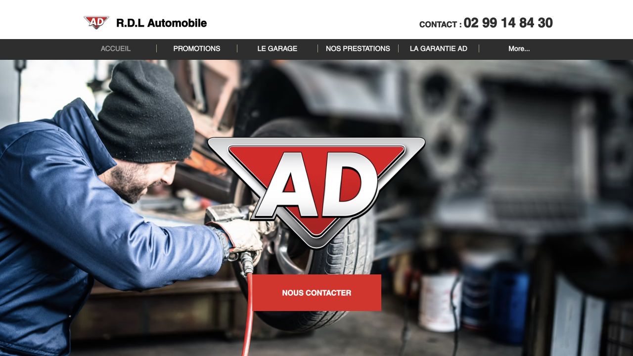 Capture du site de R.D.L. Automobile