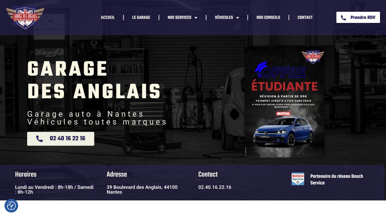 Capture du site de Garage des Anglais