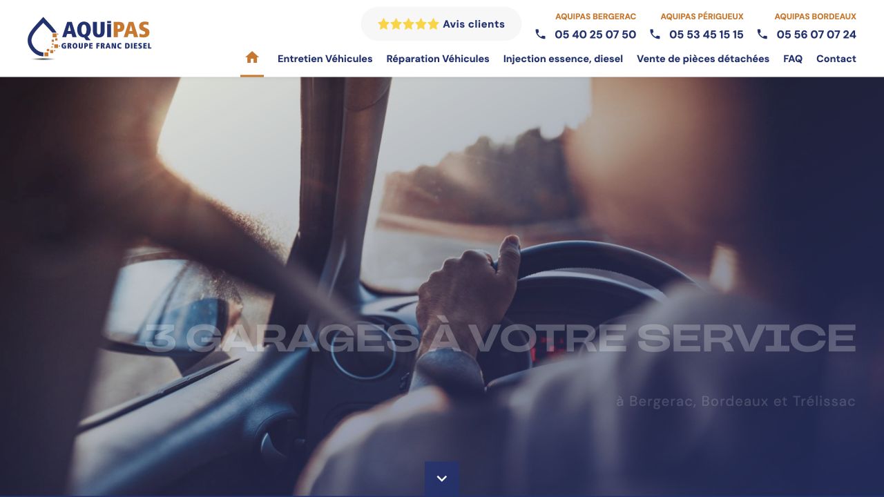 Capture du site de Aquipas Bordeaux
