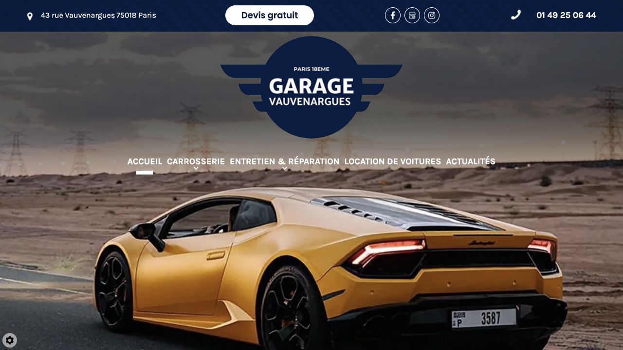 Capture du site de Garage Vauvenargues